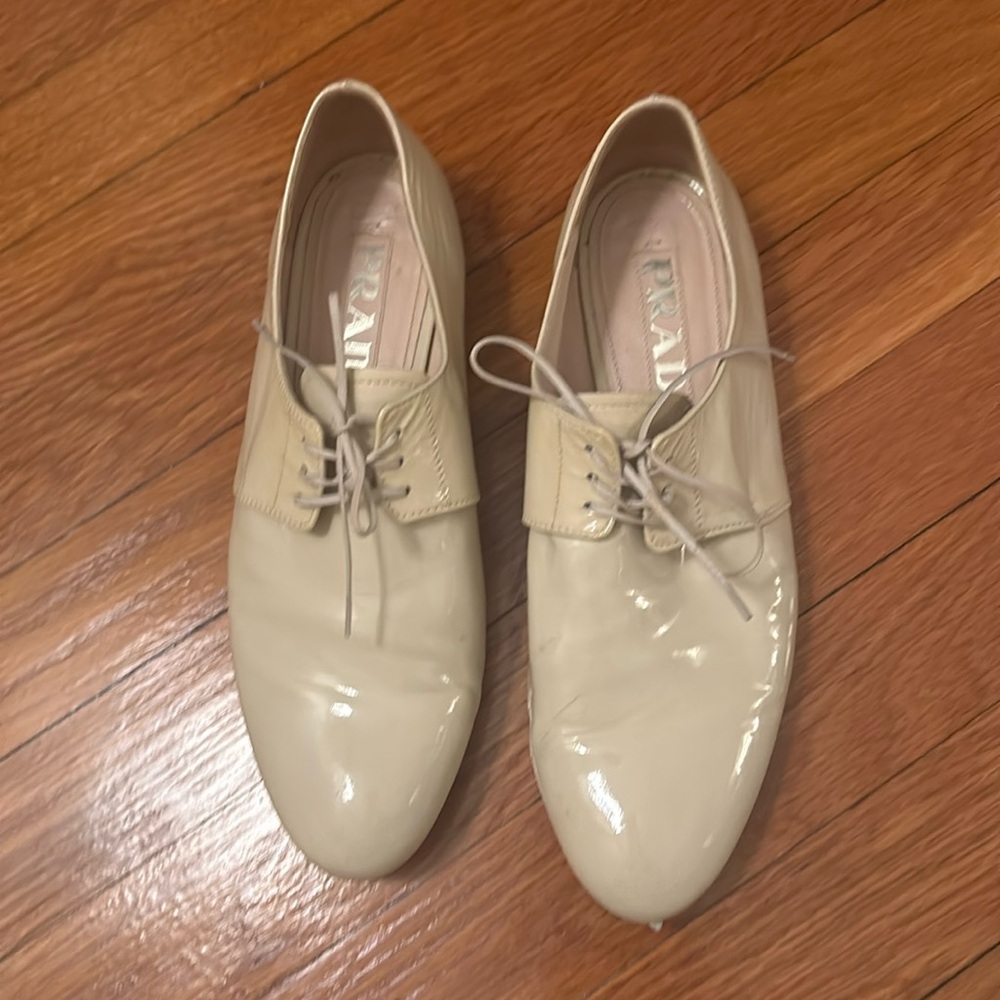 Prada patent leather oxfords
